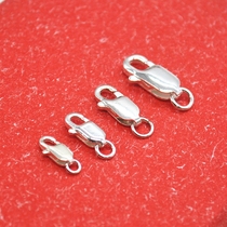S925 - Close silver spring button DIY accessories for accessories - button bracelet buckle buckle against allergy