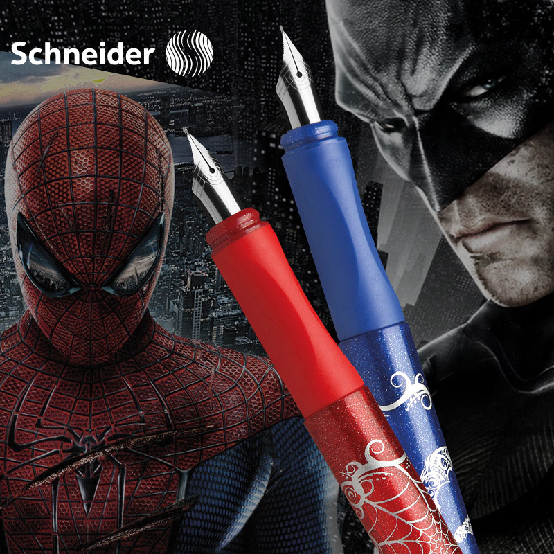 Germany's Schneider Schneider student pen iridium gold pen positive and pen new Spider-Man Batman-Taobao