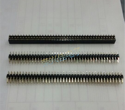 Double row needle 2 0MM pitch 2 0 pitch 2*40PIN straight pin 2X40P double row straight needle