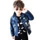 Áo khoác denim bé trai mùa thu 2018 mới cho bé 9 phiên bản áo Hàn Quốc trong chiếc áo khoác bé trai denim lớn thoi trang tre em Áo khoác