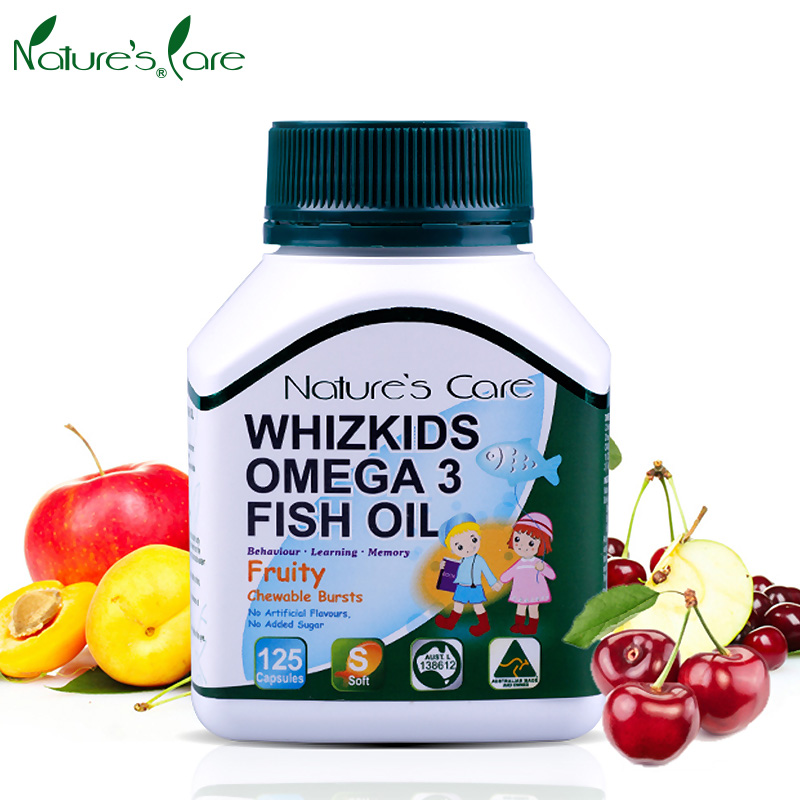 Nature'sCare澳洲进口儿童鱼油胶囊omega-3做健康聪明宝贝