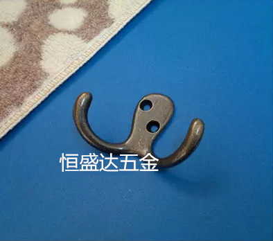 Green ancient clothes hook Hanging clothes hook Bronze clothes hook Single hook Hanging clothes hook European Green ancient Copper clothes hook Imitation double hook