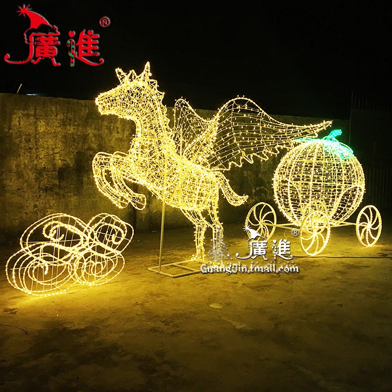 Wide Entrance Christmas Decorations Large Deer Lads Flying Mara Pumpen Cars Beauty Chen Hotel Plaza Hotel Scene