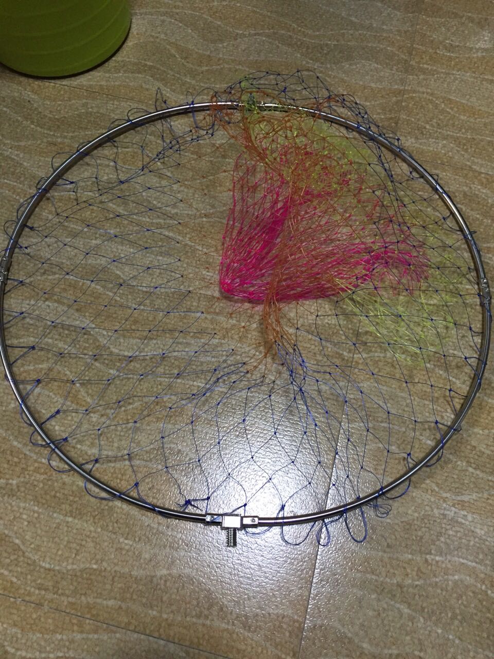 Kess fishing net head stainless steel fishing net frame fishing sea fishing rock fishing net ring diameter 55cm thread 12MM