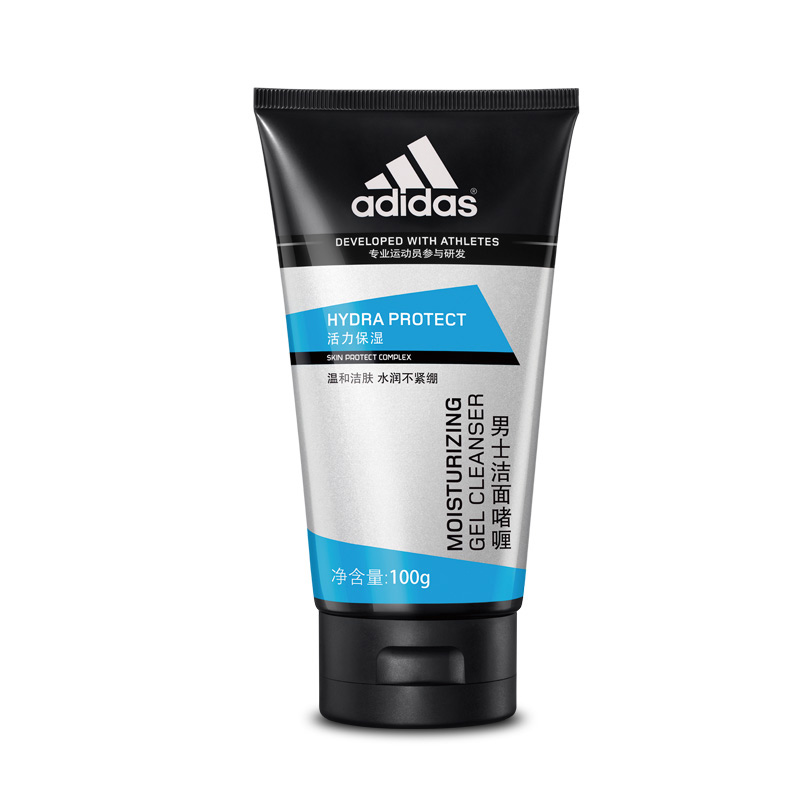 adidas/阿迪达斯男士活力保湿洁面啫喱100g 温和水润洗面奶
