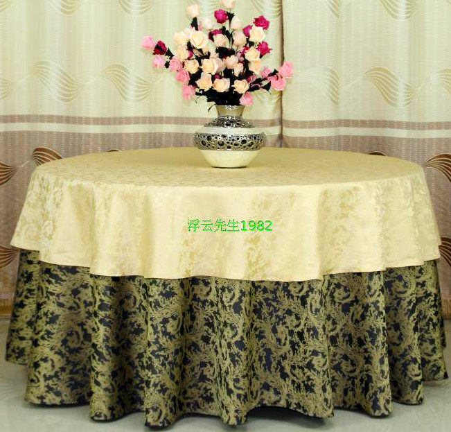 Hotel Table Cloth Table Cloth Hotel Round Table Luxury Chinese Tea Table Decorative cloth rectangular dining table Bron Fly dance