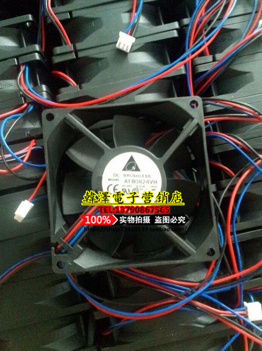 Delta AFB0824VH SH 8025 24V 0 21A 0 33A 8CM 8cm converter fan