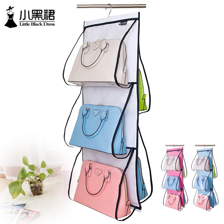 Oxford Cloth Bag Containing Hanging Bag Wardrobe Closet suspended transparent multilayer hanging bag Hanging Bag Rack Cashier Bag