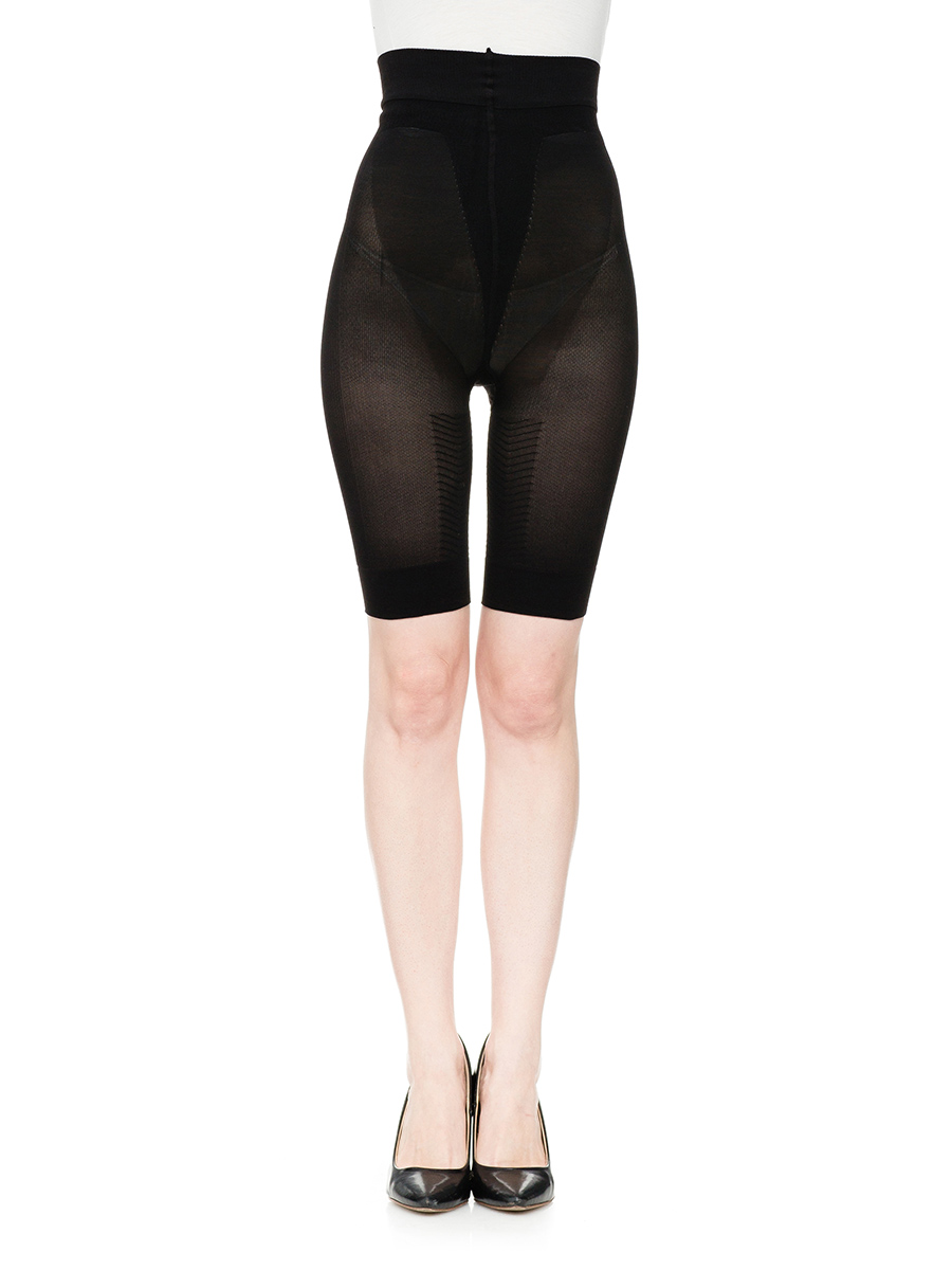 SVELTESSE/斯薇尔黛丝 黑色轻薄平口提臀裤