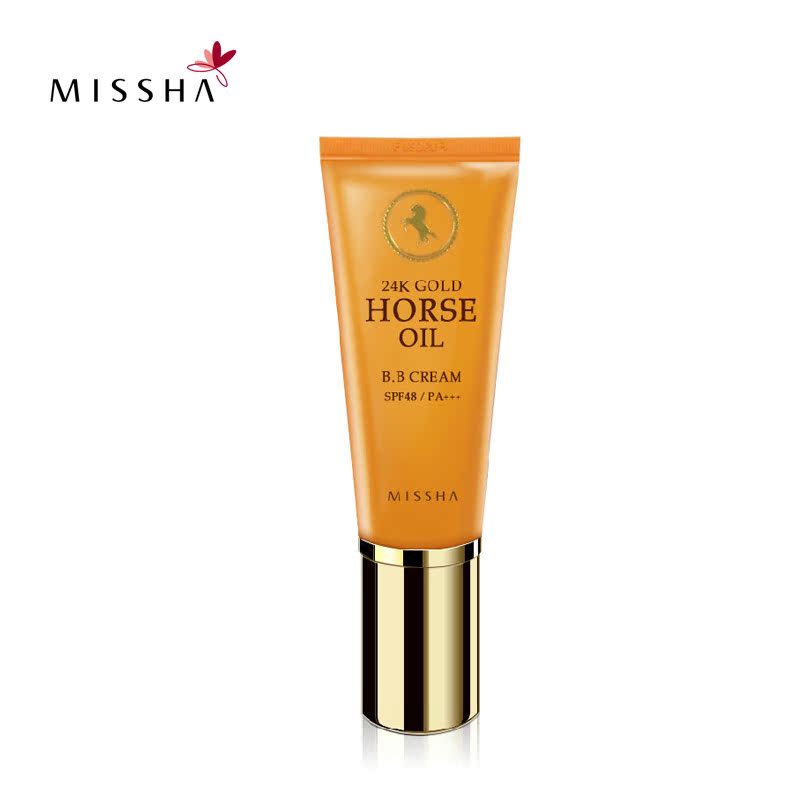 Missha/谜尚迷尚bb霜 裸妆遮瑕持久韩国24k金马油BB霜跨境入关