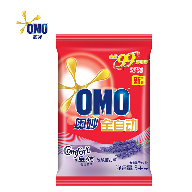 3kg奥妙全自动含金纺无磷洗衣粉特价优惠包邮