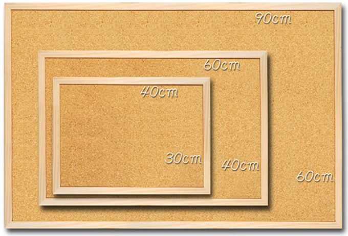Frame cork board photo wall cork message board Billboard background wall map nail board can be hung 60*90