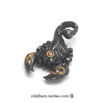 Xitan SIKTAAM ~ Original silver ornaments scorpion pendant angry Lotus Master flame iron scorpion lotus flower students