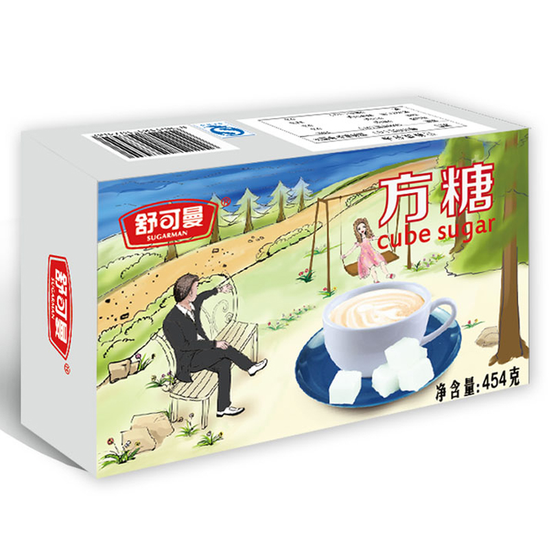【天猫超市】舒可曼优质方糖454g/120颗易溶咖啡用糖白糖新品促销