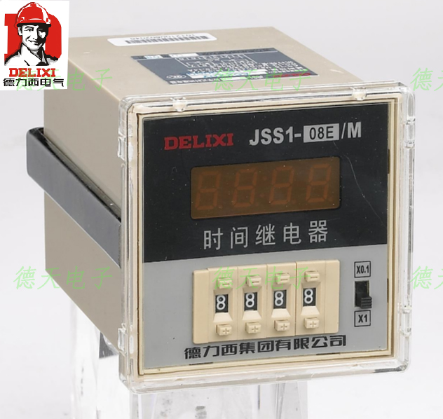 Delixi JSS1-08E M digital time relay 0 1-999 9S 1-9999S AC220v
