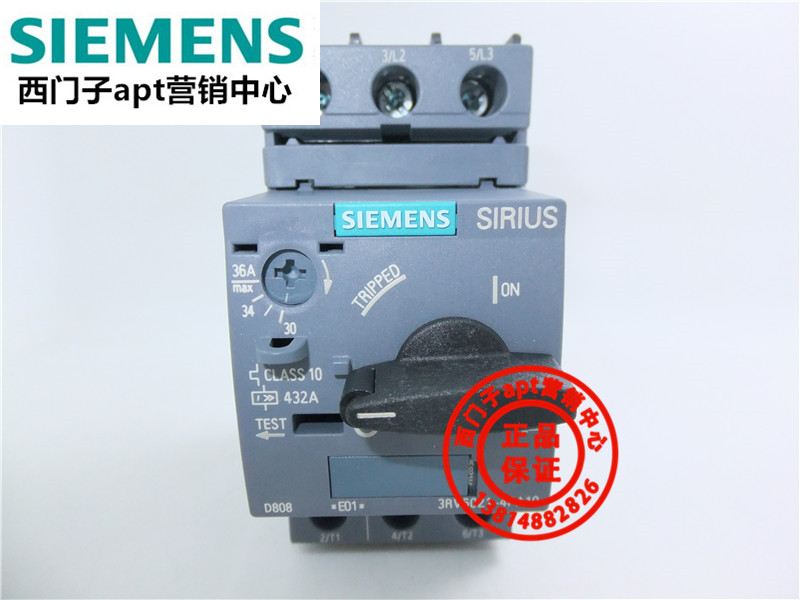 (Fake one penalty ten) Original Siemens motor protection circuit breaker 3RV6021-4PA10 30-36A