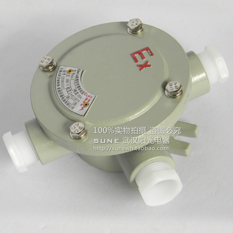 Explosion-proof junction box AH-G3 4 three-way flat cover 6 points DN20 Shanghai People Sanping
