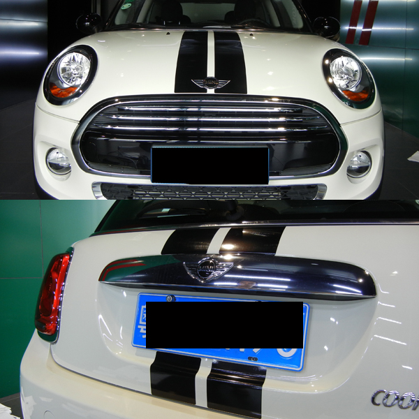 2014款MINI COOPER拉花 机盖后尾贴纸套装 引擎盖车贴纸 F56专用