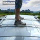 Highlander hành lý thanh răng tắt gốc mặt cắt ngang thanh với một hộp chuyển đổi mái 07-14 Highlander giá nóc ngang xe ô tô Roof Rack