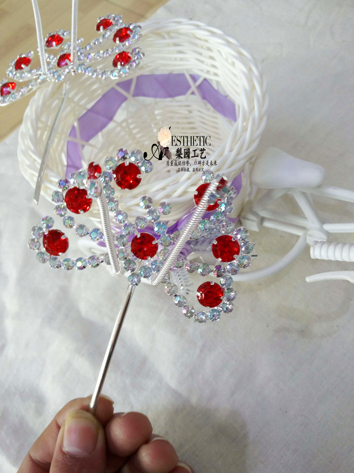 Opera Head Face Peking Opera Head Face Seven Colorful Wood Drills Face Tsing Yi Flowers Denier Head Decorated Chrysanthemum Sunflower (