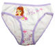 Girls' white and purple princess cotton briefs