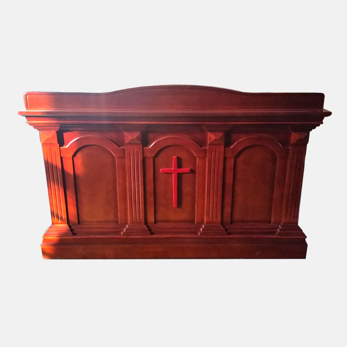 Five cakes Erfish New Pine Lecture Table Solid Wood Podium Lecture Desk Lecture Table Church Recital N12012-Taobao