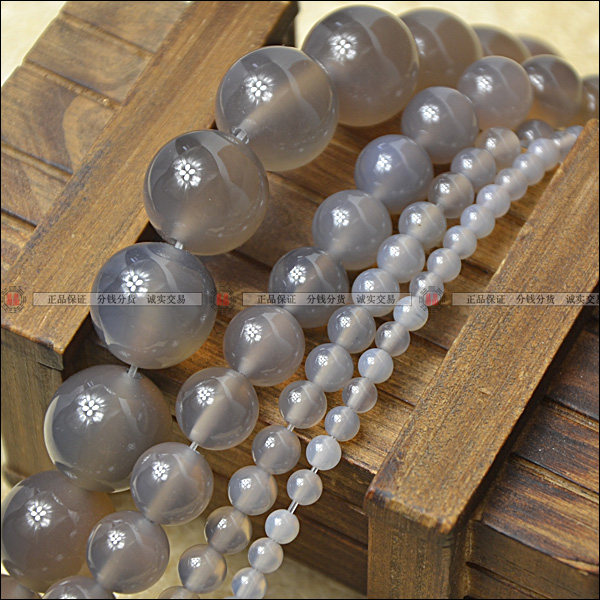 Sunflower Treasure Store Popularity 4A Natural Grey Manau Round Pearl DIY Beads Handmade String Beads with beads 4-12mm