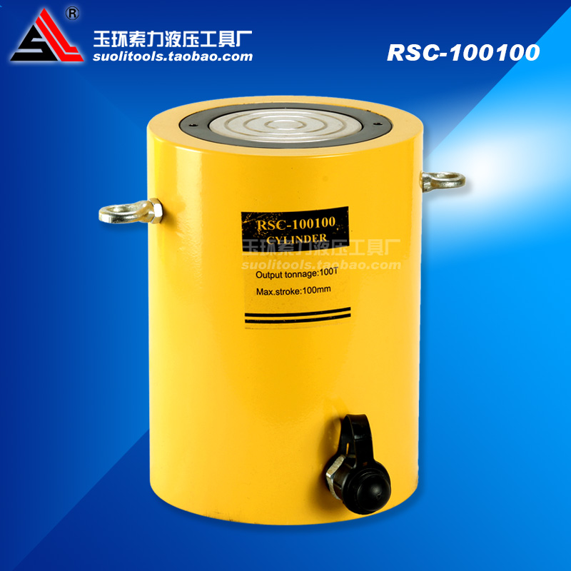 RSC-100100 single action hydraulic jack large tonnage 100 ton 100 stroke electric single oil oil cylinder