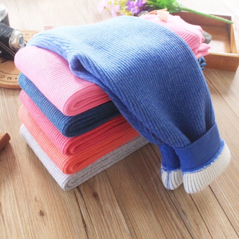 Children's warm pants boys inner wear long johns winter thick cotton pants baby girls leggings single thermal pants
