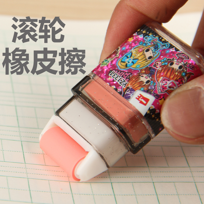 Korea Cute Creative Cartoon Students Great Roller Rubber Children Stationery Eraser Drawing Super-Net Prize Gift