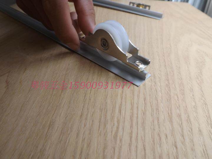 White nylon slumping wheel 308 lower wheel moving door lower pulley sliding door pulley plastic moving door concave wheel