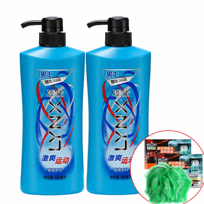 正品 lynx凌仕男士醒体沐浴露激爽600ml*2 洗澡沐浴身体护理 包邮