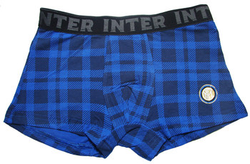 Hey! Boys' Slim-Fit Blue Checkered Cotton Spandex Boxer Shorts for Ages 8-10