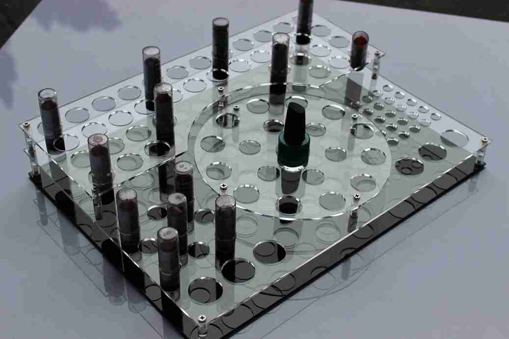 Acrylic nail oil display of the shelves of the frame of the Acrylic brow pen frame multi-function e-cigarette frame