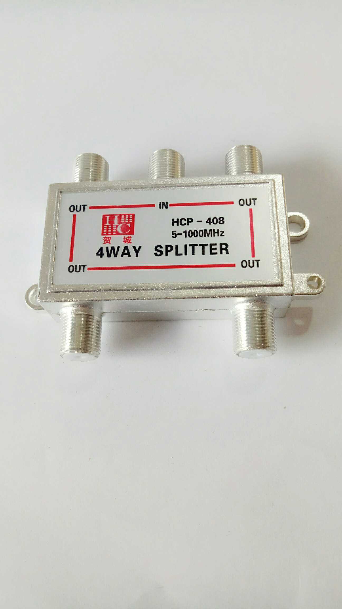 Manufacturer direct selling half over current and half over electric branch distributor 4 distributes cable TV signal home 1 in 4 out