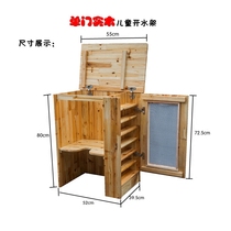 Kindergarten special water cup holder wooden boiling water rack environmental protection solid wood bucket rack water dispenser wooden frame tea cup cabinet original factory