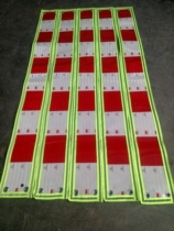 3M reflective cloth anti-collision strip left and right hanging magnified warning cloth danger reflective strip warning red and white reflective film