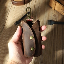 Original handmade DIY key bag male cowhide multifunctional personality keychain leather creative waist key bag female