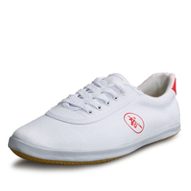 Double Star Martial Arts Shoes Men and Women Shoes Small White Shoes Kung Fu Shoes Cowstring Bottom Canvas Shoes Children Tai Chi Shoes