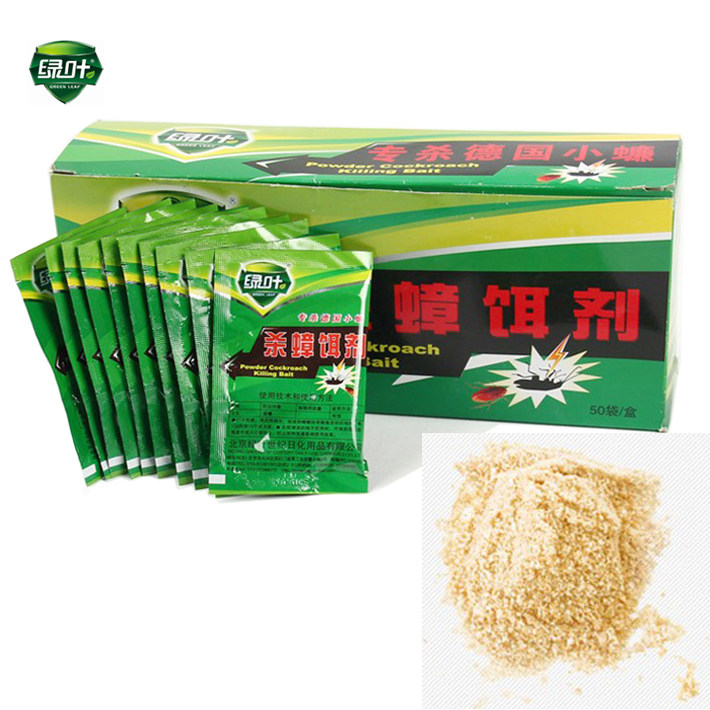10g green leaf cockroach killing bait German cockroach killing granules cockroach killing 50 packs of cockroach killing medicine