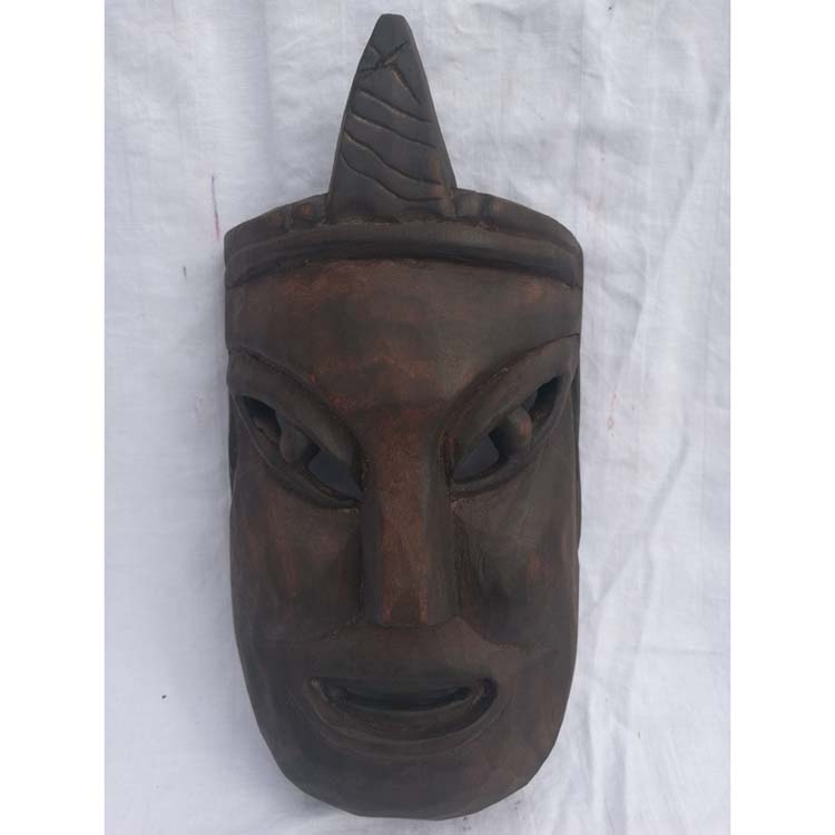 Wood carving Nuo carving Nuo opera Nuo God Nuo mask face face face face sub Nuo dance Nuo sacrifice no face 30cm