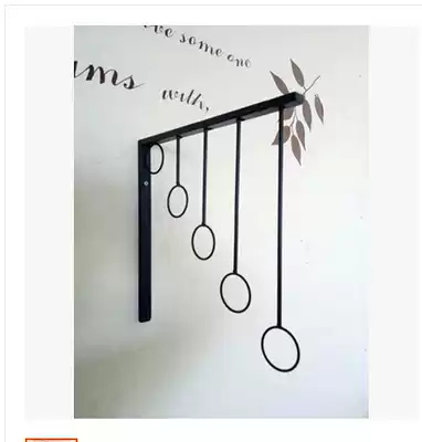 Clothing store wall rings men's women's clothing display rack hanging clothes display shelves iron art wall hanging hanging