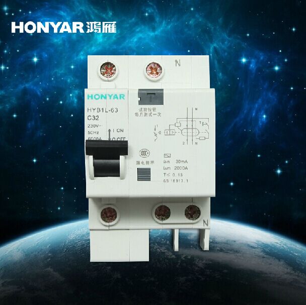 Hon Goose Home Air Switch With Earth Leakage Protector Electrocution Protection Breaker Leakage Saver 1P32A