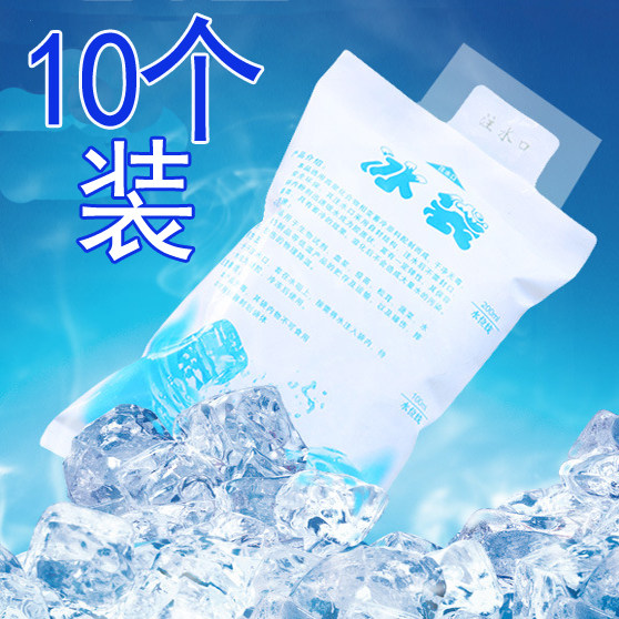 Kitchen ice bag blue ice fan ice crystal box pet fishing incubator breast milk big ice brick ice bag