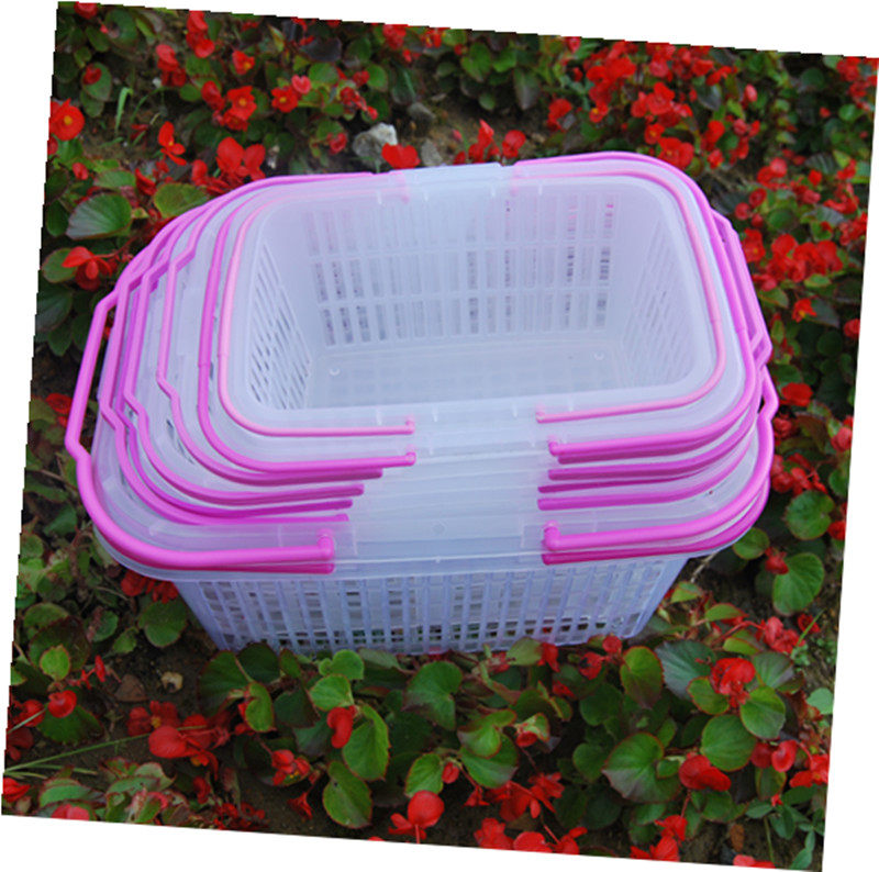 1-12 kg direct sales plastic fruit basket strawberry orchard hand basket bayberry basket grape square picking basket