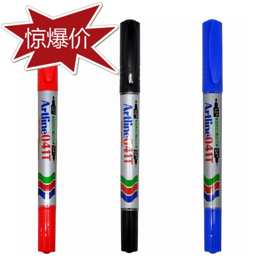 Flag Card New Painting Hook Line Artline Japan Import Small Double Head Oily CD Disc pen EK-041T-Taobao