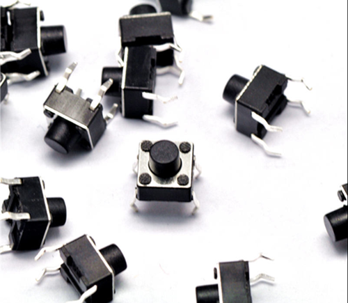 Imported spring sheet 6*6*6mm high light switch vertical 4 feet copper feet induction cooker button high temperature resistance