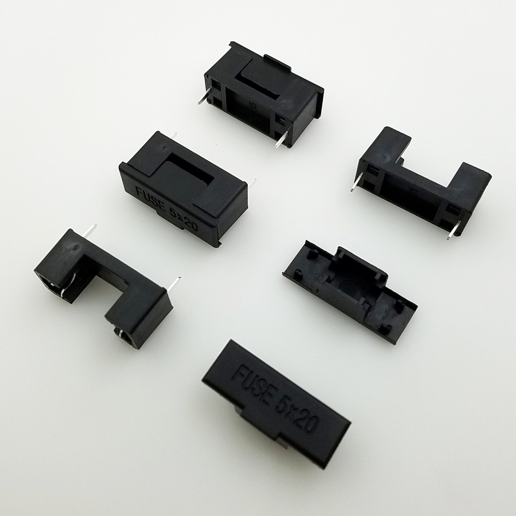 Military-grade silver plated environmentally friendly flame retardant BLX-A type PUSE 5 * 20 fuse seat insurance tube holder insurance tube holder