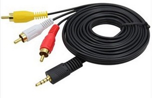 Gold plated 4 Festival 1 8CM3 5mm 10% Three Public Lotus AV Audio AV Line Interface 1 5CM 1 5 m 3 m