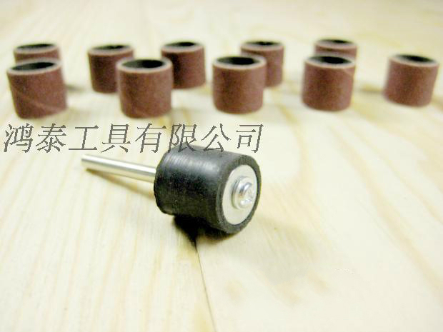Sandpaper ring grinding head polishing and grinding wood wood carving metal plastic model nuclear carving olive nuclear electric grinding accessories